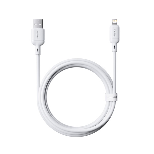 [171973] Baseus Silky Series Ladekabel USB auf iP 2.4A 2m Weiß