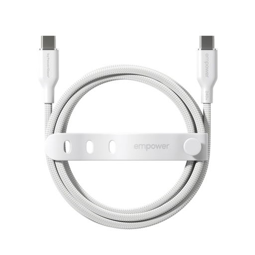 [198307] PanzerGlass empower 240W USB-C to USB-C USB 2.0 2M White