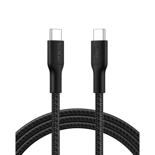 [209535] Belkin USB-C/USB-c Kabel 240W 2m geflochten, schwarz CAB025hq2MBK