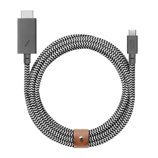 [500544] Native Union Belt Cable USB-C to HDMI 3m Zebra