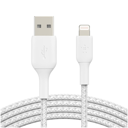 [528971] Belkin Lightning to USB-A Cable 3m, braided, mfi cert, white