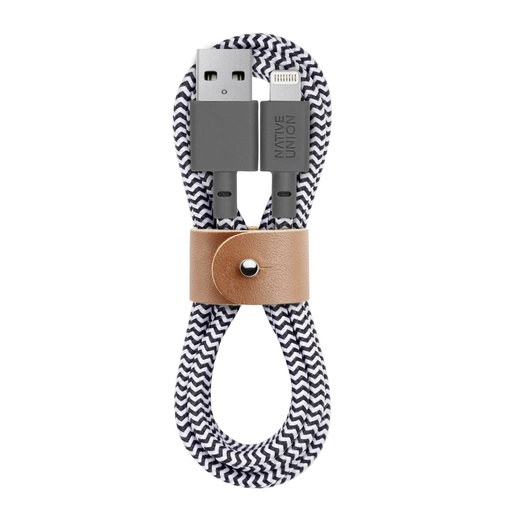 [556572] Native Union Belt Cable USB-A to Lightning 1,2m Zebra