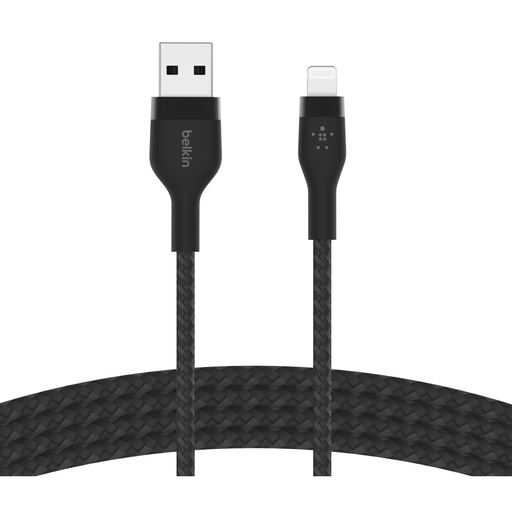 [695221] Belkin Flex Lightning/USB-A 1m mfi cert., black CAA010bt1MBK