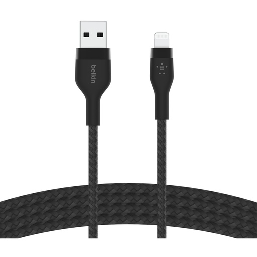 [695235] Belkin Flex Lightning/USB-A 2m mfi cert., black CAA010bt2MBK
