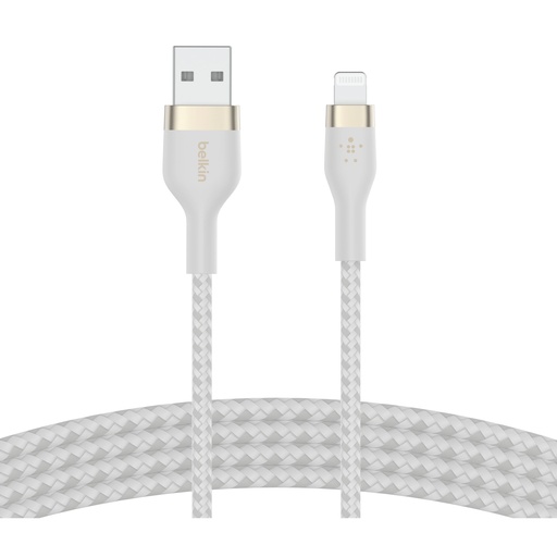 [695242] Belkin Flex Lightning/USB-A 2m mfi cert., white CAA010bt2MWH