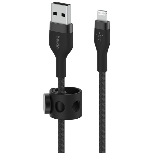 [695249] Belkin Flex Lightning/USB-A 3m mfi cert., black CAA010bt3MBK