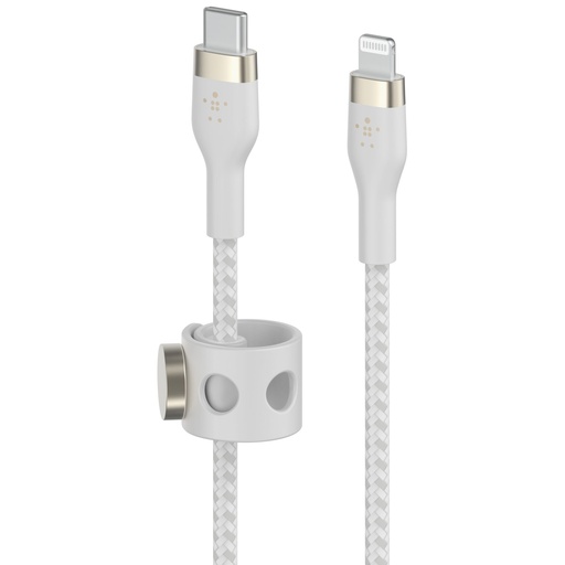 [695508] Belkin Flex Lightning/USB-C 15W 3m mfi. cert. white CAA011bt3MWH