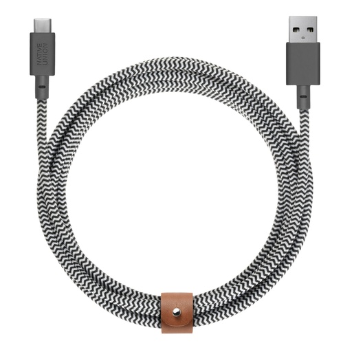 [703215] Native Union Belt Cable USB-A to USB-C 3m Zebra