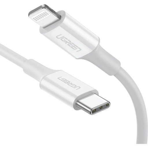 [730340] UGREEN Lightning To Type-C Cable 1m white